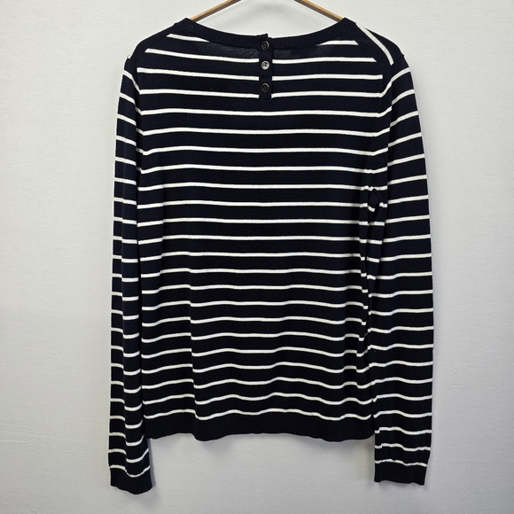 Talbots Striped Corgi Sweater Size Medium - Picture 7 of 10